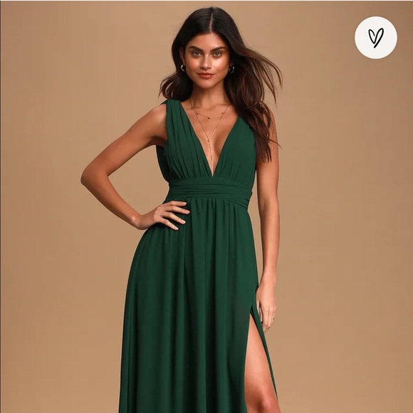 Lulus Heavenly Hues Forest Green Maxi Dress - Picture 3 of 15